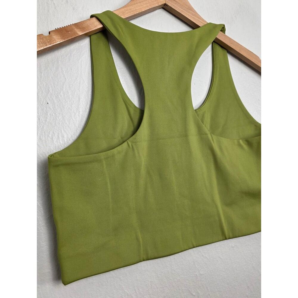 NEW Girlfriend Collective Paloma Olive Green Racerback Tank Top XL - Picture 7 of 8